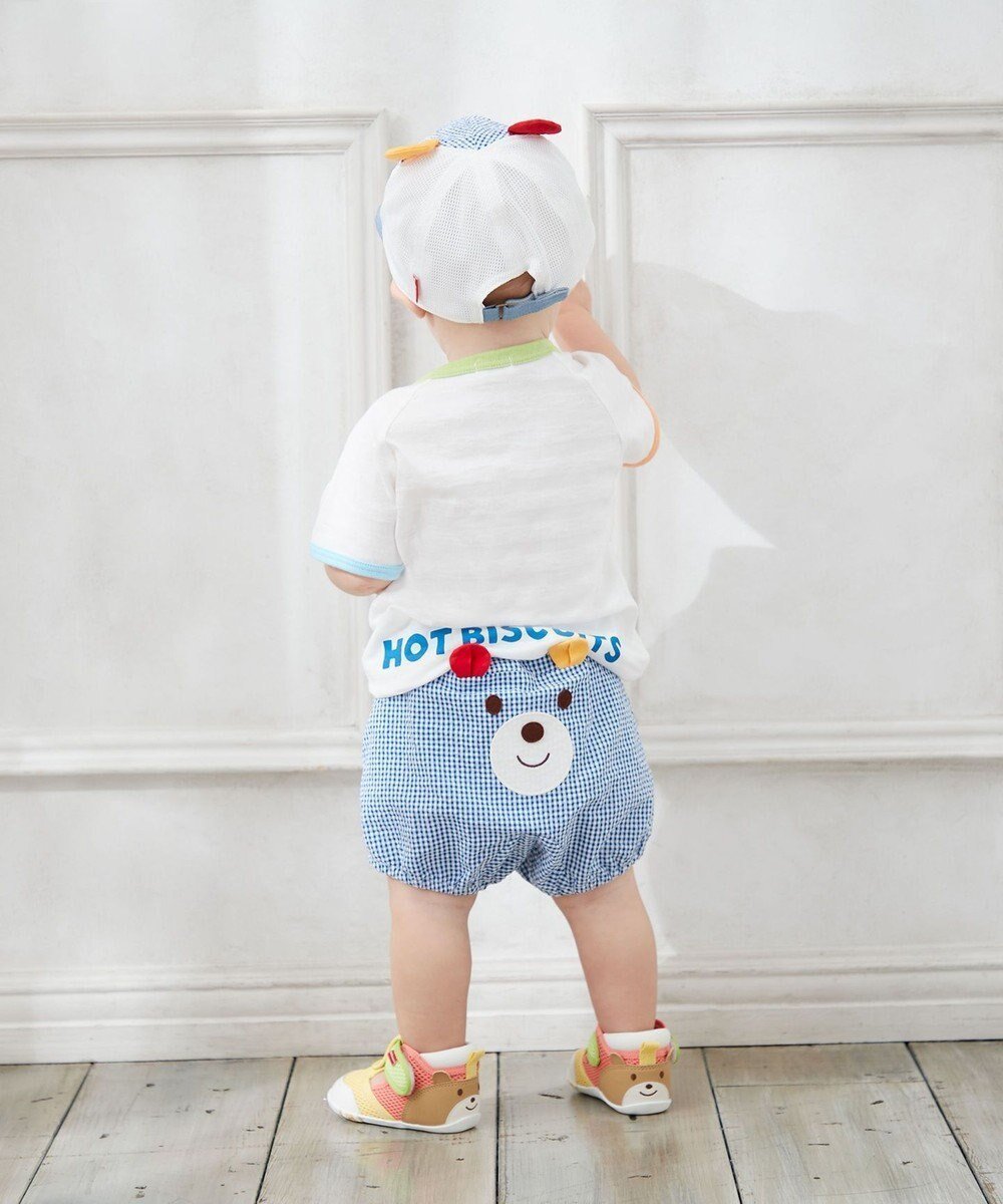 【ミキハウスホットビスケッツ/MIKI HOUSE HOT BISCUITS / KIDS】の【70-90cm】 顔ドンシリーズ ブルマ インテリア・キッズ・メンズ・レディースファッション・服の通販 founy(ファニー) ファッション Fashion キッズファッション Fashion for Kids ベビー Baby, Babywear ロンパース Romper, Jumpsuit 人気 Popular, Best Seller 夏 Summer 春 Spring S/S・春夏 SS, Spring/Summer, Warm Season 紺×白|ID: prp329100004691661 ipo3291000000034756966