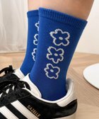 【ウィゴー/WEGO】の手書き風3連フラワーソックス ブルー|ID: prp329100004691690 ipo3291000000033879659