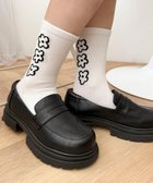 【ウィゴー/WEGO】の手書き風3連フラワーソックス ホワイト|ID: prp329100004691690 ipo3291000000033879660