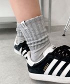 【ウィゴー/WEGO】のタグデザインボリュームリブソックス ライトグレー|ID: prp329100004691691 ipo3291000000033879666