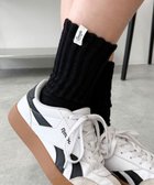 【ウィゴー/WEGO】のタグデザインボリュームリブソックス ブラック|ID: prp329100004691691 ipo3291000000033879667