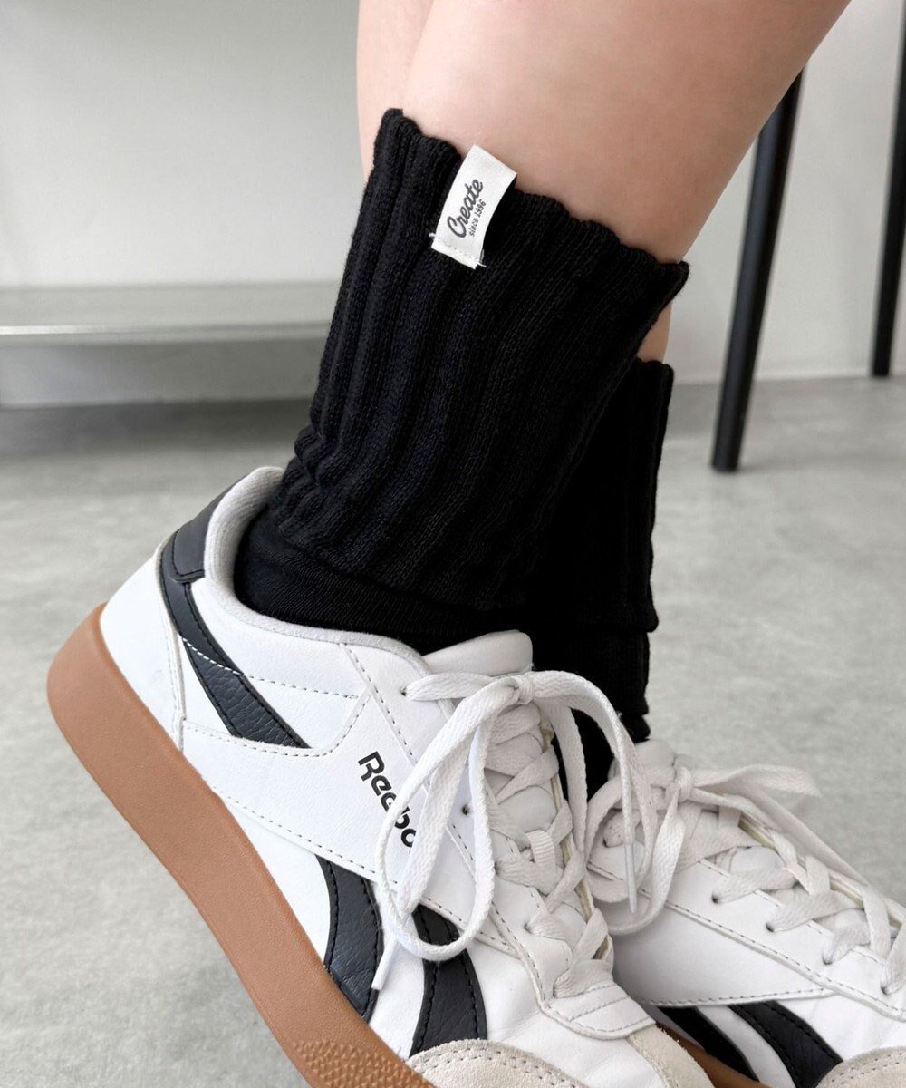 【ウィゴー/WEGO】のタグデザインボリュームリブソックス インテリア・キッズ・メンズ・レディースファッション・服の通販 founy(ファニー) ファッション Fashion レディースファッション Fashion for Women ソックス&靴下 Socks & Hosiery レッグウェア・ストッキング Legwear & Hosiery シンプル Simple, Minimal スマホ Smartphone, Mobile Device ソックス Socks, Hosiery トレンド Trend, Trending Now ブラック|ID: prp329100004691691 ipo3291000000034566347