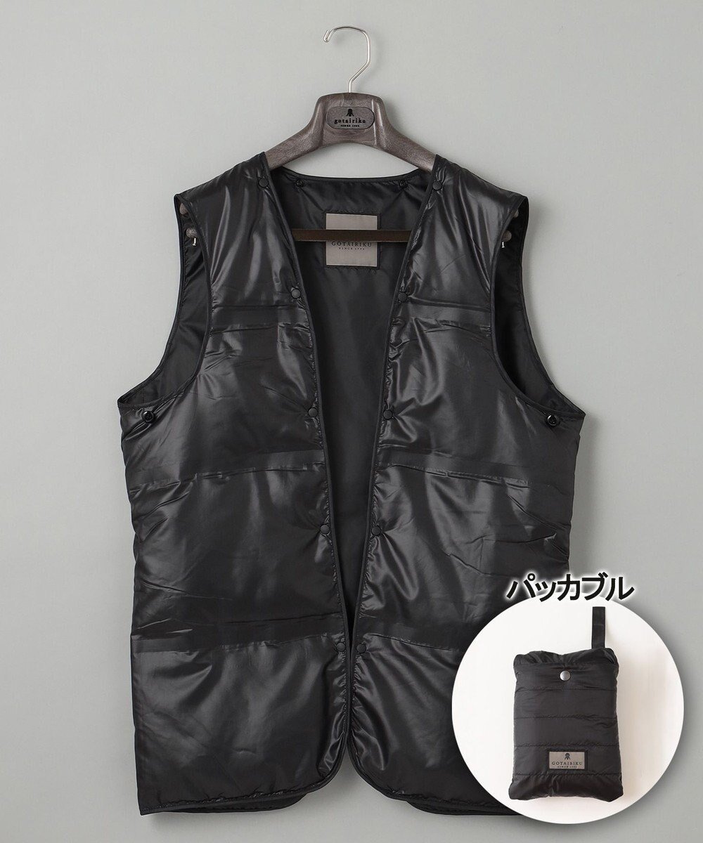 【五大陸/gotairiku / MEN】の【GOTAIRIKUコートに取付可能】別売りダウンライナー(24年モデル) インテリア・キッズ・メンズ・レディースファッション・服の通販 founy(ファニー) ファッション Fashion メンズファッション Fashion for Men アウター Men's Coats Outerwear 軽量 Lightweight, Ultra Light ジャケット Jacket, Outerwear スタンド Stand Collar, Upright Stand スプリング Spring, Spring Collection タフタ Taffeta, Structured Fabric ダウン Down, Puffer ブルゾン Blouson, Bomber Jacket ベスト Vest, Waistcoat 無地 Plain, Solid Color ライナー Liner, Inner Layer A/W・秋冬 Autumn/Winter ブラック系|ID: prp329100004691726 ipo3291000000034327654