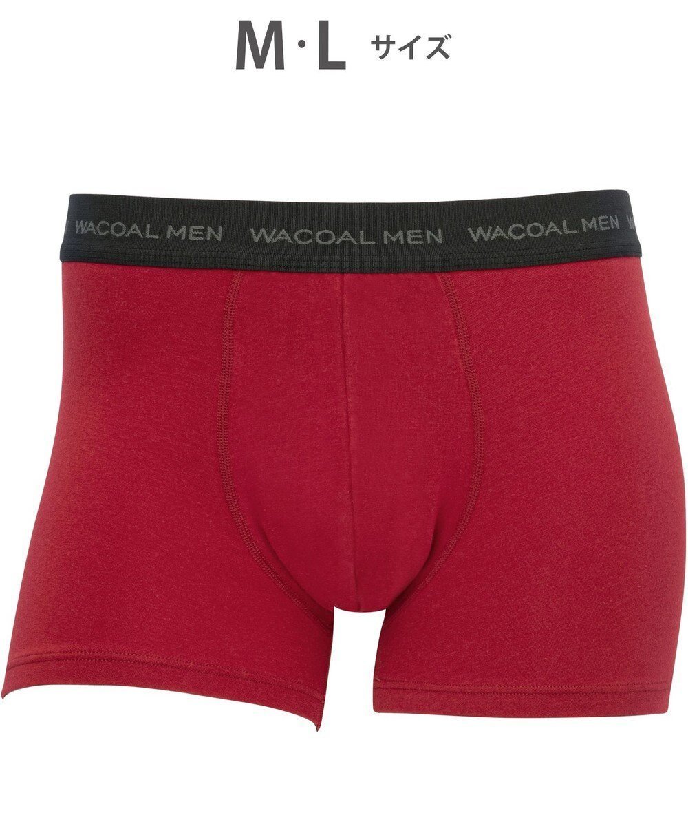 【ワコール/Wacoal / MEN】のボクサーパンツ 【気持ちいいパンツ】 綿混 前閉じ WT3420 /ワコールメン インテリア・キッズ・メンズ・レディースファッション・服の通販 founy(ファニー) 　ファッション　Fashion　メンズファッション　Fashion for Men　ボトムス　Bottoms　アンダー　Underwear Essentials　抗菌　Antibacterial, Bacteria-Resistant　センター　Center, Center Line　フィット　Fit, Slim Fit　フロント　Front, Front Design　ベーシック　Basic, Essential　レッド|ID: prp329100004691731 ipo3291000000034724643