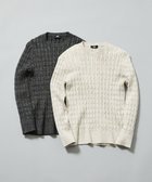 【ジョセフ アブード/JOSEPH ABBOUD / MEN】の【オリジナルオーガニックコットン使用/サスティナブル】JOE COTTONケーブル クルーネックセーター ベージュ系|ID: prp329100004691732 ipo3291000000033879914