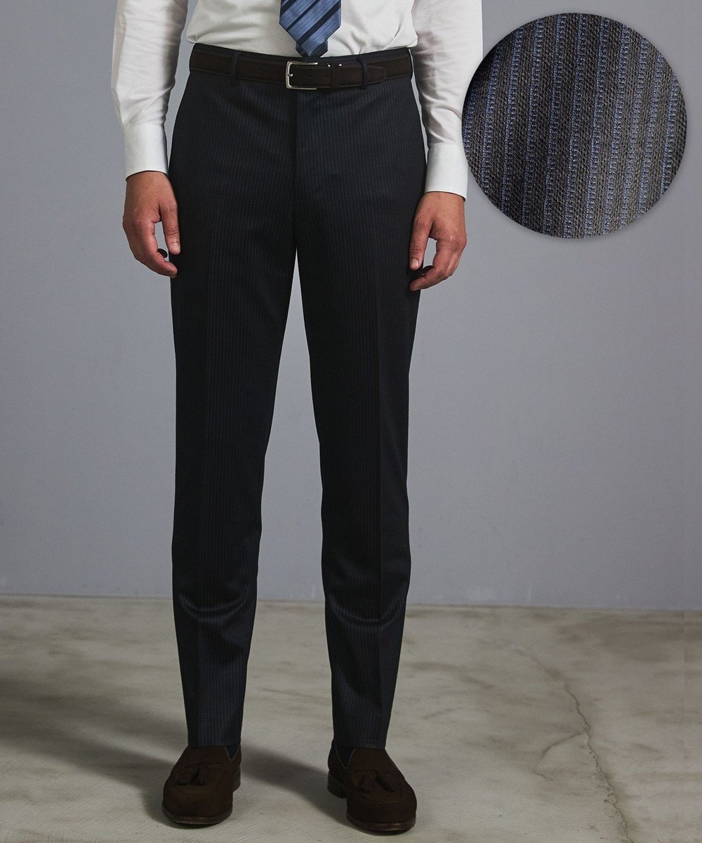 【五大陸/gotairiku / MEN】のセットアップ対応【洗える/ストレッチ/シワになりにくい】ウォッシャブルジャージー セットアップパンツ_柄(25年モデル) 人気、トレンドファッション・服の通販 founy(ファニー) 　ファッション　Fashion　メンズファッション　Fashion for Men　ボトムス　Bottoms　ストレッチ　Stretch, Stretchy Fabric　スーツ　Suit, Formalwear　セットアップ　Set-Up, Coordinated Outfit　テーパード　Tapered, Tapered Pants　メランジ　Melange, Mixed Yarn　レギュラー　Regular, Standard Fit　洗える　Machine Washable　A/W・秋冬　Autumn/Winter　 other-1|ID: prp329100004691733 ipo3291000000035606481