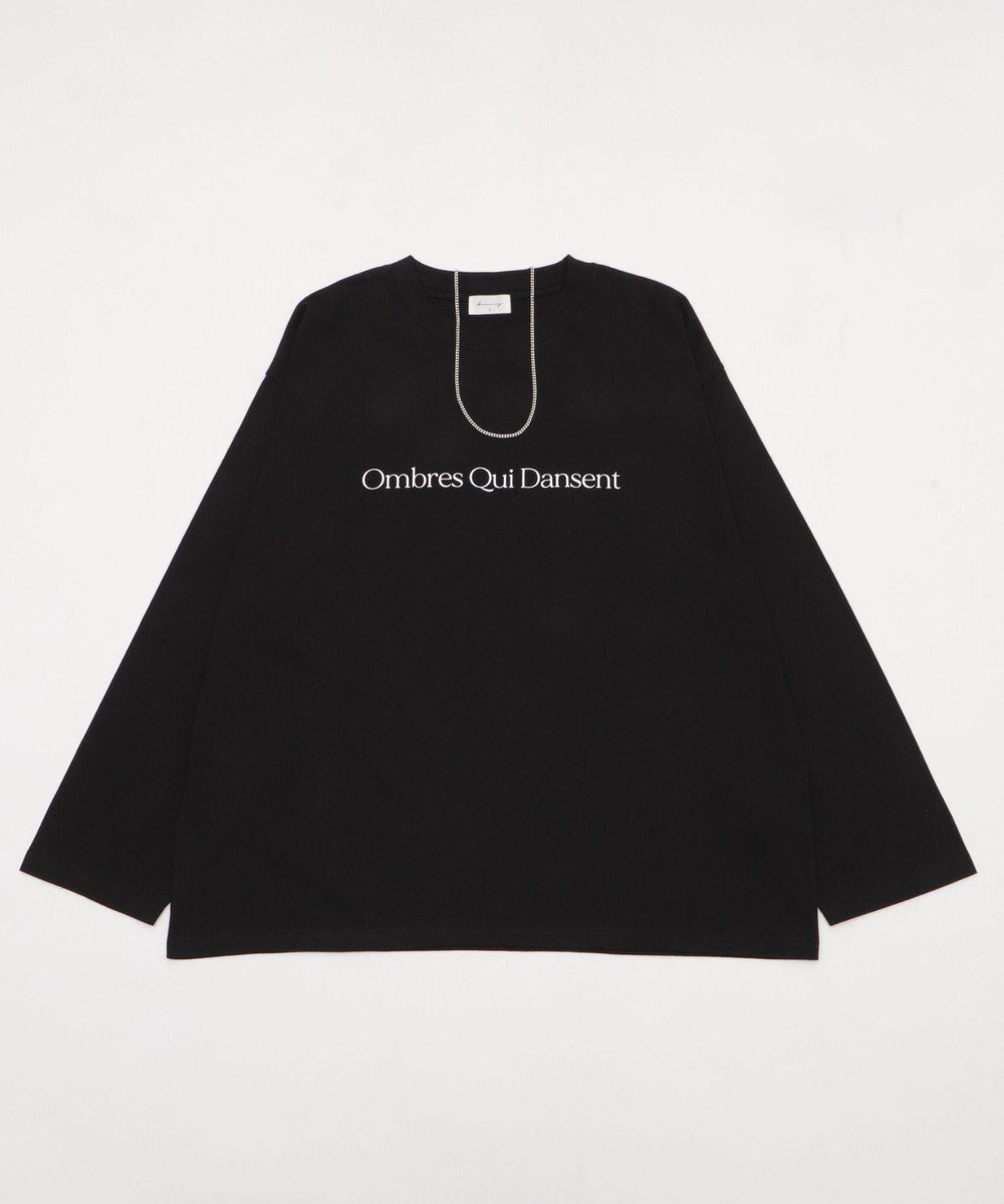 【ウィゴー/WEGO / MEN】の【2点セット】アクセ付きフォトコラージュT(LS) インテリア・キッズ・メンズ・レディースファッション・服の通販 founy(ファニー) 　ファッション　Fashion　メンズファッション　Fashion for Men　トップス・カットソー　Cut & Sew Tops　メンズシャツ　Shirts　春　Spring　カットソー　Cut and Sewn Top　グラフィック　Graphic, Graphic Design　シンプル　Simple, Minimal　スマホ　Smartphone, Mobile Device　スラックス　Slacks, Dress Pants　トレンド　Trend, Trending Now　フロント　Front, Front Design　ベーシック　Basic, Essential　A/W・秋冬　Autumn/Winter　新作・新入荷　New Arrivals / New In　プチプライス・低価格　Affordable / Budget Price　おすすめ　Recommended / Our Picks　夏　Summer　ブラック|ID: prp329100004691735 ipo3291000000033879924