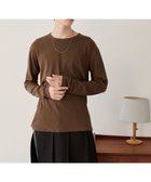 【ウィゴー/WEGO / MEN】のタイトフィットリブT(長袖) ブラウン|ID: prp329100004691744 ipo3291000000033879959