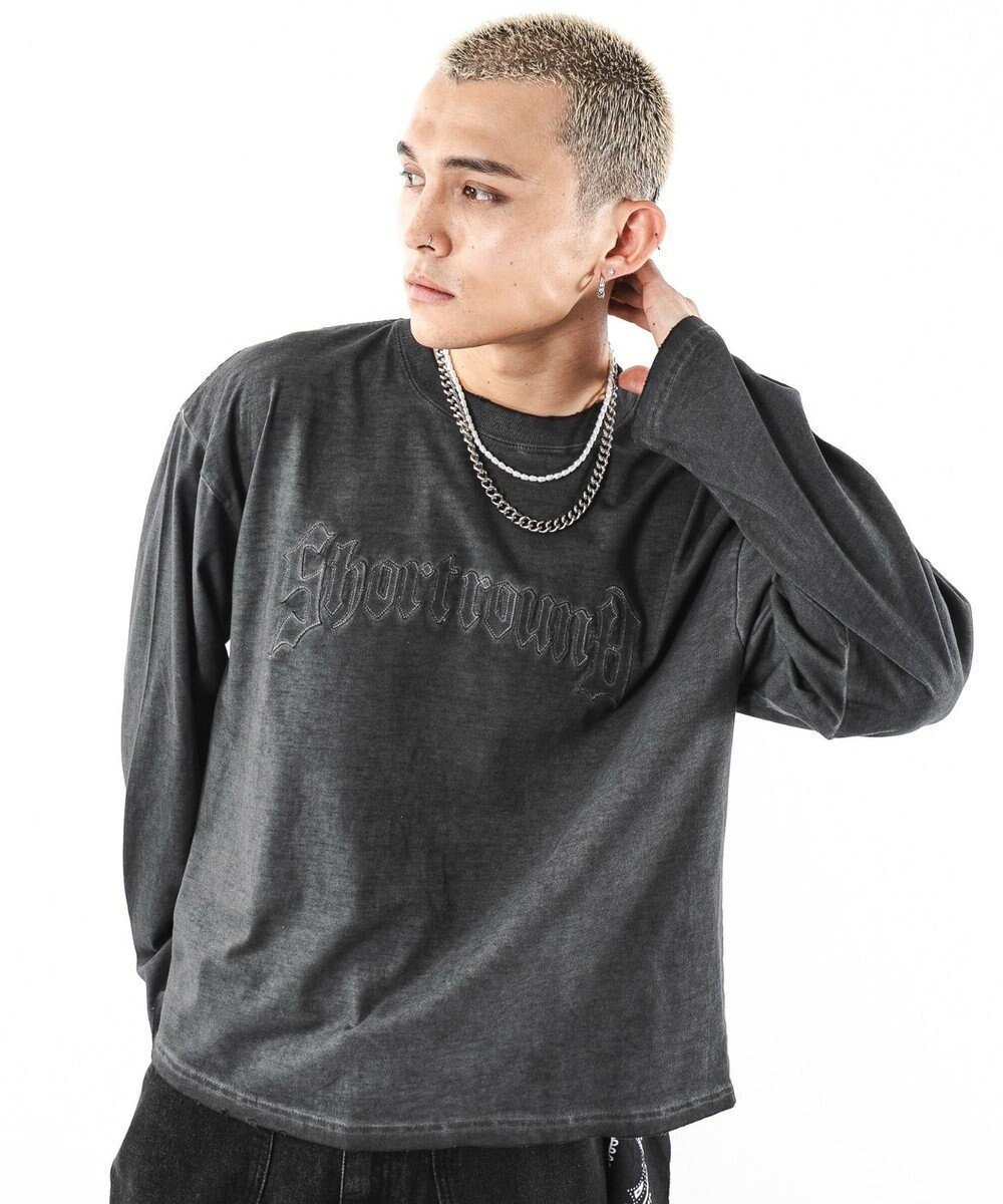 【ウィゴー/WEGO】の【ユニセックス着用ITEM/MLサイズ展開】コールドダイダメージアップリケT(LS) インテリア・キッズ・メンズ・レディースファッション・服の通販 founy(ファニー) ファッション Fashion レディースファッション Fashion for Women トップス・カットソー Cut & Sew Tops シャツ・ブラウス・オフィスカジュアル Elegant Blouses & Button-Ups ロングTシャツ・Tシャツ Longline T-Shirts & Tees カットソー・ベーシックTシャツ Cut-and-Sewn Tops / Stretch Tees & Basics インナー Innerwear 春 Spring カットソー Cut and Sewn Top カーゴパンツ Cargo Pants, Utility Pants クラッシュ Distressed, Crashed Style シンプル Simple, Minimal ジャケット Jacket, Outerwear スマホ Smartphone, Mobile Device ダメージ Distressed, Destroyed デニム Denim, Jeans Material トレンド Trend, Trending Now ビッグ Big, Oversized ボトム Bottoms, Lower Wear 半袖 Short Sleeve, Half Sleeve ワイド Wide, Wide Fit A/W・秋冬 Autumn/Winter 夏 Summer スミクロ|ID: prp329100004691749 ipo3291000000033879978