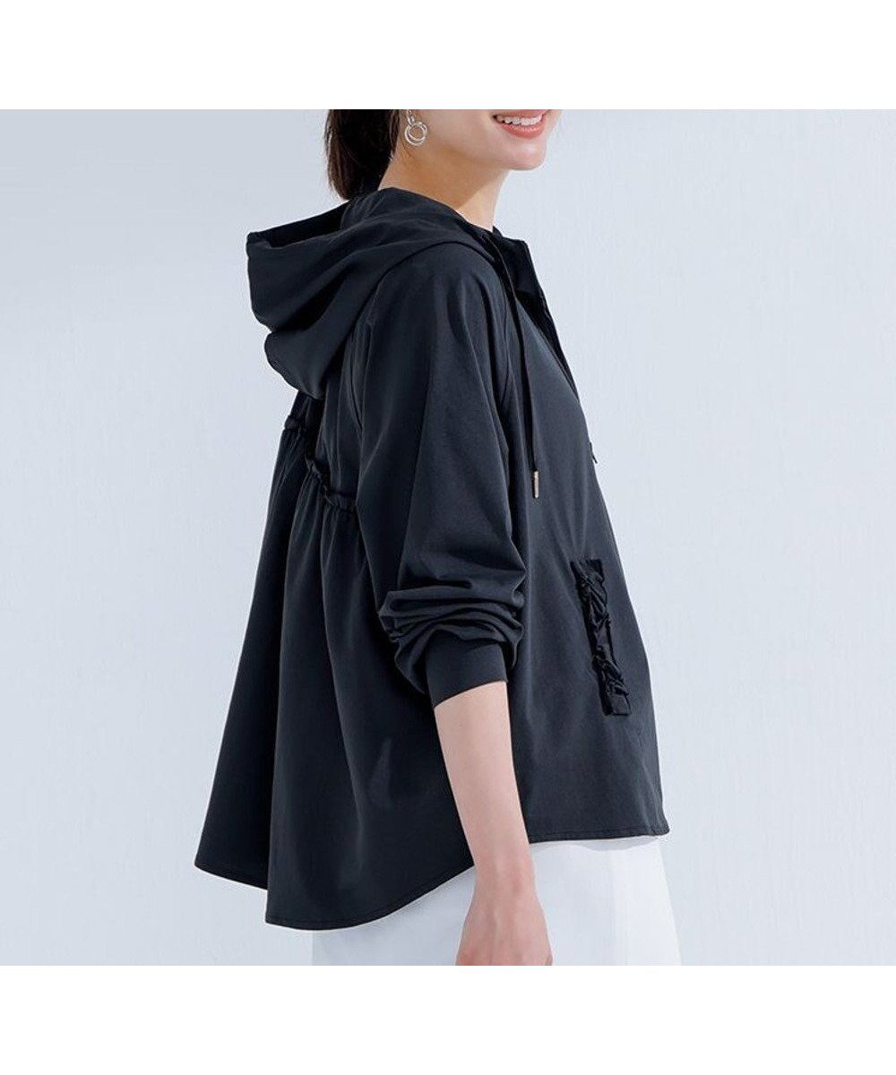 【フェルゥ/Feroux】の【追加生産決定! 】ラッシュガードフリル パーカー インテリア・キッズ・メンズ・レディースファッション・服の通販 founy(ファニー) ファッション Fashion レディースファッション Fashion for Women トップス・カットソー Cut & Sew Tops レディースパーカー・カジュアルフーディー Casual Hoodies & Sweatshirts 春 Spring 吸水 Absorbent, Quick-Dry 軽量 Lightweight, Ultra Light ジップ Zip, Zipper パーカー Hoodie, Parka フェミニン Feminine, Girly フリル Frill, Ruffle ポケット Pocket, Pocket Detail 水着 Swimsuit, Swimwear S/S・春夏 SS, Spring/Summer, Warm Season おすすめ Recommended / Our Picks 夏 Summer ビジネス 仕事 通勤 Business / Work / Commuting ブラック系|ID: prp329100004691771 ipo3291000000035846934