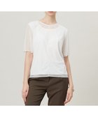【アイシービー/iCB】の【洗える】ハイゲージチュールコンビ カットソー 人気、トレンドファッション・服の通販 founy(ファニー) ファッション Fashion レディースファッション Fashion for Women トップス・カットソー Cut & Sew Tops シャツ・ブラウス・オフィスカジュアル Elegant Blouses & Button-Ups ロングTシャツ・Tシャツ Longline T-Shirts & Tees カットソー・ベーシックTシャツ Cut-and-Sewn Tops / Stretch Tees & Basics インナー Innerwear 春 Spring 洗える Machine Washable カットソー Cut and Sewn Top コンパクト Compact, Small Size シアー Sheer, See-Through ジャケット Jacket, Outerwear チュール Tulip, Tulip Motif トレンド Trend, Trending Now パターン Pattern, Design Print S/S・春夏 SS, Spring/Summer, Warm Season 夏 Summer エレガント 上品 Elegant 2025年 2025 2025春夏・S/S Spring/Summer 2025 SS25 thumbnail オフホワイト系|ID: prp329100004691772 ipo3291000000033880076