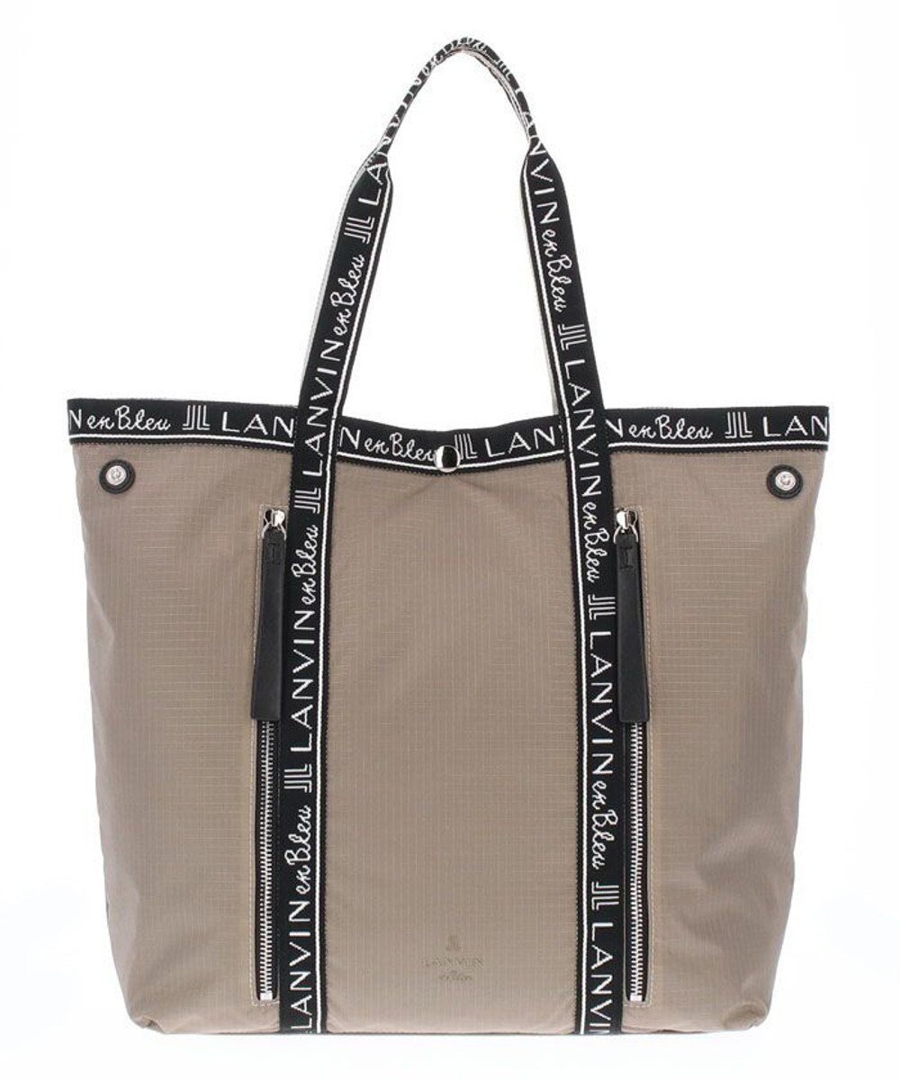 【ランバン オン ブルー/LANVIN en Bleu】のエヴリー ポーチ付トートバッグ インテリア・キッズ・メンズ・レディースファッション・服の通販 founy(ファニー) 　ファッション　Fashion　レディースファッション　Fashion for Women　バッグ　Bags　ポーチ&ミニバッグ　Pouches & Mini Bags　インナー　Innerwear　シンプル　Simple, Minimal　ジャカード／ジャガード　Jacquard, Woven Pattern　ポーチ　Pouch, Small Case　リップ　Lip, Lip Motif　ベージュ|ID: prp329100004691781 ipo3291000000034640045