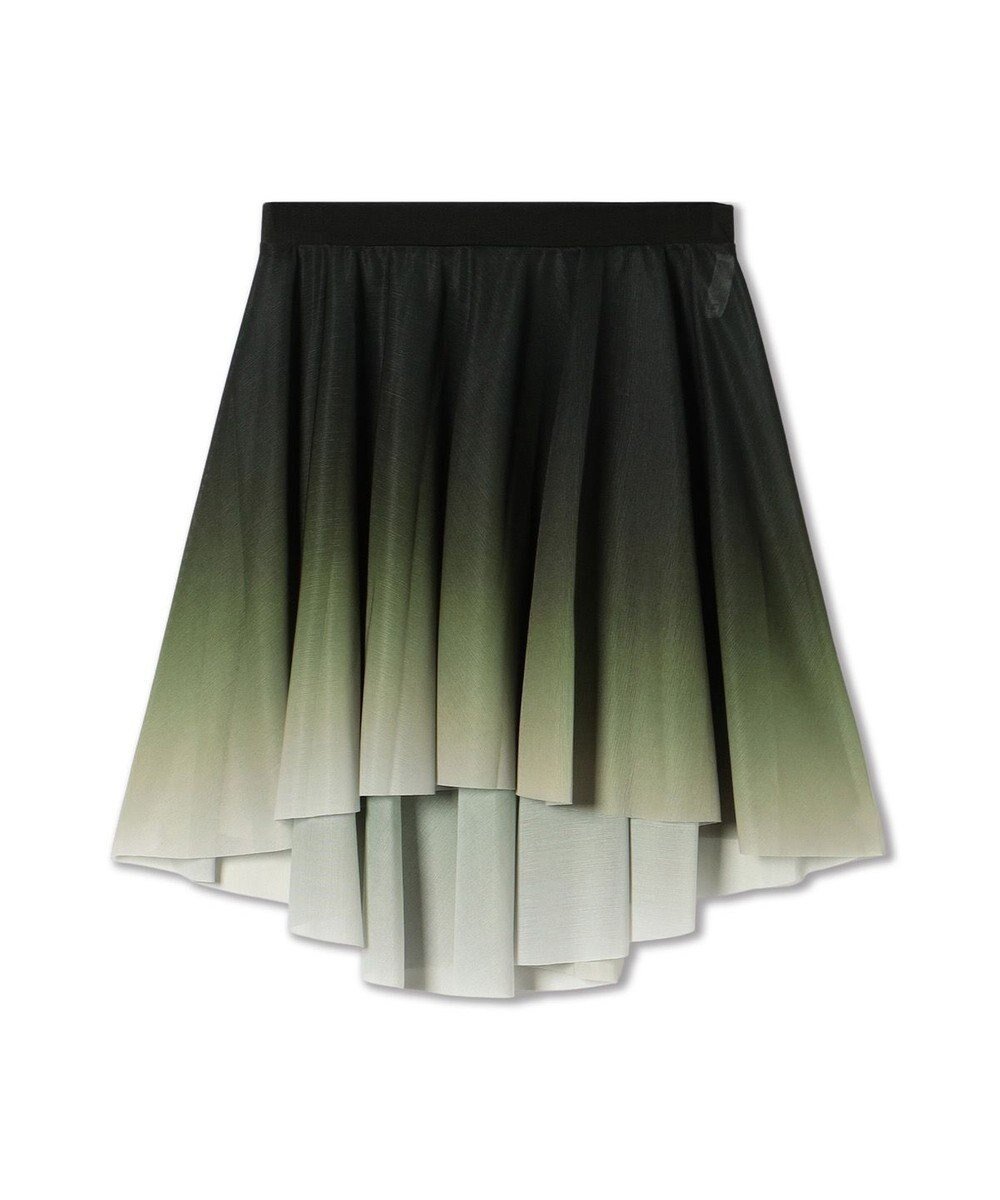 【チャコット/Chacott】のスカート インテリア・キッズ・メンズ・レディースファッション・服の通販 founy(ファニー) 　ファッション　Fashion　レディースファッション　Fashion for Women　スカート　Skirts　グラデーション　Gradient, Ombre　ドレープ　Drape, Draping Fabric　プリント　Print, Printed Pattern　秋　Autumn　ボトルグリーングラデーション|ID: prp329100004691804 ipo3291000000033880192