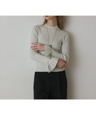 【グレース コンチネンタル/GRACE CONTINENTAL】のラメリブニットトップ ホワイト|ID: prp329100004691807 ipo3291000000033880205