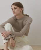 【グレース コンチネンタル/GRACE CONTINENTAL】のラメリブニットトップ ベージュ|ID: prp329100004691807 ipo3291000000033880206