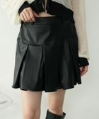 【ウィゴー/WEGO】のPUプリーツスカパン ブラック|ID: prp329100004691831 ipo3291000000033880321