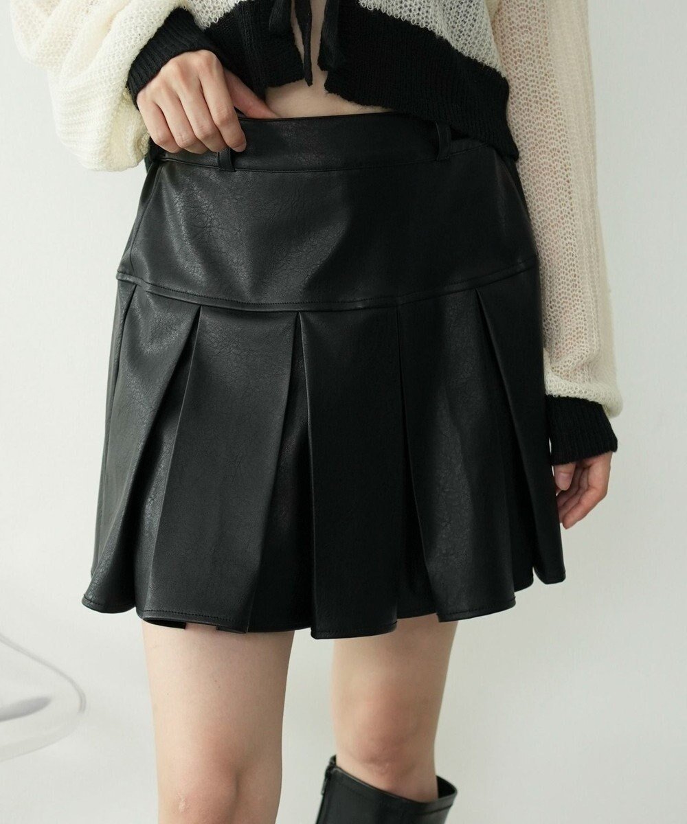 【ウィゴー/WEGO】のPUプリーツスカパン インテリア・キッズ・メンズ・レディースファッション・服の通販 founy(ファニー) 　ファッション　Fashion　レディースファッション　Fashion for Women　スカート　Skirts　厚底　Platform Shoes　ショート　Short, Short Length　スニーカー　Sneakers, Trainers　スマホ　Smartphone, Mobile Device　長袖　Long Sleeve, Full Sleeve　バランス　Balance, Style Balance　プリーツ　Pleats, Pleated　ライダースジャケット　Riders, Biker Jacket　ロング　Long, Long-Length　A/W・秋冬　Autumn/Winter　ブラック|ID: prp329100004691831 ipo3291000000033880321