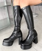 【ウィゴー/WEGO】のストレッチヒールロングブーツ ブラック|ID: prp329100004691833 ipo3291000000033880327
