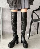 【ウィゴー/WEGO】のニーハイブーツ ブラック|ID: prp329100004691834 ipo3291000000033880330