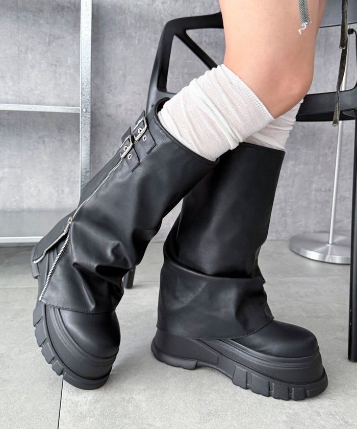 【ウィゴー/WEGO】の厚底カバーロングブーツ インテリア・キッズ・メンズ・レディースファッション・服の通販 founy(ファニー) https://founy.com/ ファッション Fashion レディースファッション Fashion for Women ジャケット Jacket, Outerwear スマホ Smartphone, Mobile Device セットアップ Set-Up, Coordinated Outfit ソックス Socks, Hosiery ダブル Double, Double-Breasted ロング Long, Long-Length 今季 This Season, Current Season 厚底 Platform Shoes A/W・秋冬 Autumn/Winter |ID: prp329100004691835 ipo3291000000033880331