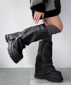 【ウィゴー/WEGO】の厚底カバーロングブーツ 人気、トレンドファッション・服の通販 founy(ファニー) ファッション Fashion レディースファッション Fashion for Women ジャケット Jacket, Outerwear スマホ Smartphone, Mobile Device セットアップ Set-Up, Coordinated Outfit ソックス Socks, Hosiery ダブル Double, Double-Breasted ロング Long, Long-Length 今季 This Season, Current Season 厚底 Platform Shoes A/W・秋冬 Autumn/Winter thumbnail ブラック|ID: prp329100004691835 ipo3291000000034545066