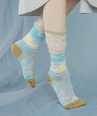【コキュウ/COQ】の【日本製/23~25cm】LANDSCAPE ソックス ライトパープル|ID: prp329100004691839 ipo3291000000033880347