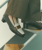 【リーガル フットコミュニティ/REGAL FOOT COMMUNITY】の【リーガルレディース】F57R 晴雨兼用ヒールローファー パンプス ダークブラウンアイボリー|ID: prp329100004691844 ipo3291000000034192477