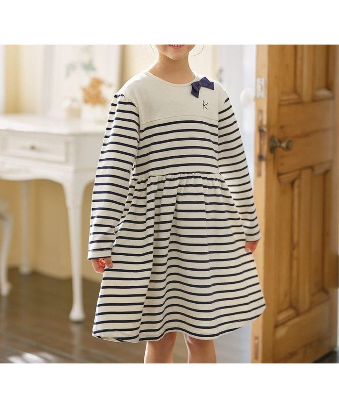 【組曲 / KIDS/KUMIKYOKU】の【110-140㎝】ボーダー ワンピース インテリア・キッズ・メンズ・レディースファッション・服の通販 founy(ファニー) https://founy.com/ ファッション Fashion キッズファッション Fashion for Kids ワンピース Dresses ボーダー Border, Stripe 夏 Summer 春 Spring S/S・春夏 SS, Spring/Summer, Warm Season |ID: prp329100004693114 ipo3291000000034424891