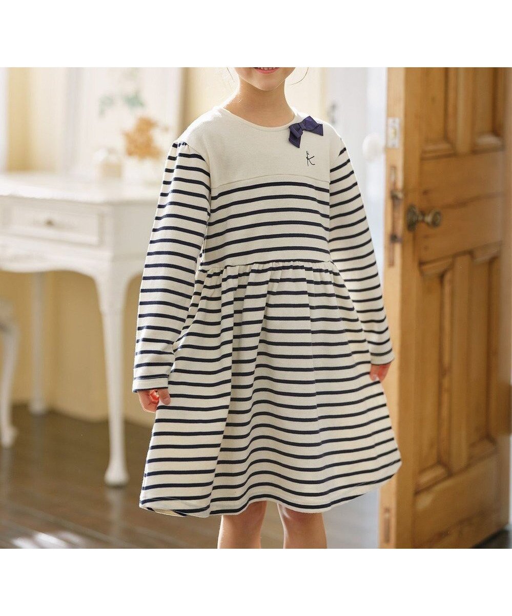 【組曲 / KIDS/KUMIKYOKU】の【110-140㎝】ボーダー ワンピース 人気、トレンドファッション・服の通販 founy(ファニー) ファッション Fashion キッズファッション Fashion for Kids ワンピース Dresses ボーダー Border, Stripe 夏 Summer 春 Spring S/S・春夏 SS, Spring/Summer, Warm Season other-1|ID: prp329100004693114 ipo3291000000034424891