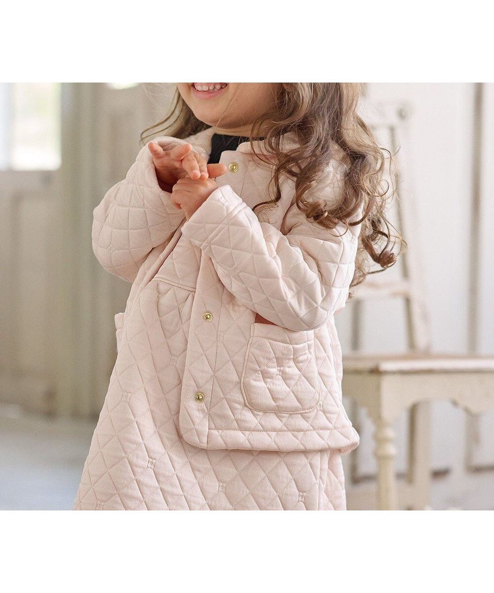 【組曲 / KIDS/KUMIKYOKU】の【80-100cm】フラワーキルトジャガード アウター 人気、トレンドファッション・服の通販 founy(ファニー) ファッション Fashion キッズファッション Fashion for Kids アウター Coat Outerwear /Kids トップス・カットソー Cut & Sew Tops キルト Quilt, Quilted Fabric スウェット / スエット Sweatshirt, Sweatwear ドット Polka Dot, Dot Pattern A/W・秋冬 Autumn/Winter other-1|ID: prp329100004693119 ipo3291000000034424812