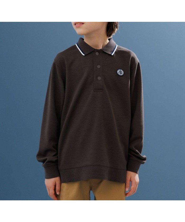 【ジェイ プレス/J.PRESS / KIDS】の【100-130cm】リブライン ポロシャツ インテリア・キッズ・メンズ・レディースファッション・服の通販 founy(ファニー) https://founy.com/ ファッション Fashion キッズファッション Fashion for Kids トップス・カットソー Cut & Sew Tops クラシック Classic, Timeless Style スマホ Smartphone, Mobile Device トレンド Trend, Trending Now 定番 Standard, Basic Item 人気 Popular, Best Seller 長袖 Long Sleeve, Full Sleeve ポロシャツ Polo Shirt, Collared Tee A/W・秋冬 Autumn/Winter 冬 Winter / This Winter エレガント 上品 Elegant 2025年 2025 2025-2026秋冬・A/W Autumn/Winter 2025–26 AW25–26 |ID: prp329100004693122 ipo3291000000033886650