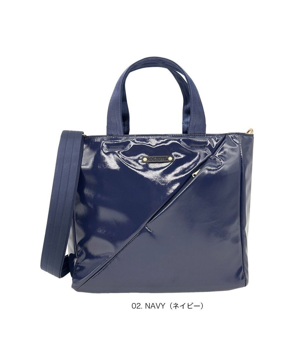 【ルートート/ROOTOTE】の3665【ななめに走るポケットライン】LT.スクエア.スラッシュ-A インテリア・キッズ・メンズ・レディースファッション・服の通販 founy(ファニー) 　ファッション　Fashion　レディースファッション　Fashion for Women　カメラ　Camera Accessories　クール　Cool, Chic　ショルダー　Shoulder, Shoulder Strap　シンプル　Simple, Minimal　スクエア　Square, Square Shape　スマホ　Smartphone, Mobile Device　スマート　Smart, Elegant　財布　Wallet, Purse　フォルム　Silhouette, Form　プリント　Print, Printed Pattern　ポケット　Pocket, Pocket Detail　ポーチ　Pouch, Small Case　ランダム　Random, Irregular　リップ　Lip, Lip Motif　エレガント 上品　Elegant　新作・新入荷　New Arrivals / New In　02:ネイビー|ID: prp329100004693123 ipo3291000000033886656