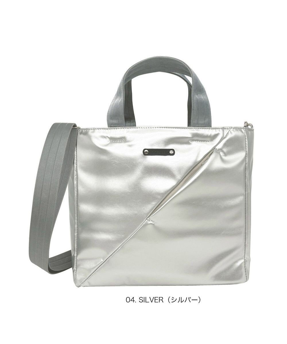 【ルートート/ROOTOTE】の3665【ななめに走るポケットライン】LT.スクエア.スラッシュ-A インテリア・キッズ・メンズ・レディースファッション・服の通販 founy(ファニー) 　ファッション　Fashion　レディースファッション　Fashion for Women　カメラ　Camera Accessories　クール　Cool, Chic　ショルダー　Shoulder, Shoulder Strap　シンプル　Simple, Minimal　スクエア　Square, Square Shape　スマホ　Smartphone, Mobile Device　スマート　Smart, Elegant　財布　Wallet, Purse　フォルム　Silhouette, Form　プリント　Print, Printed Pattern　ポケット　Pocket, Pocket Detail　ポーチ　Pouch, Small Case　ランダム　Random, Irregular　リップ　Lip, Lip Motif　エレガント 上品　Elegant　新作・新入荷　New Arrivals / New In　04:シルバー|ID: prp329100004693123 ipo3291000000033886657