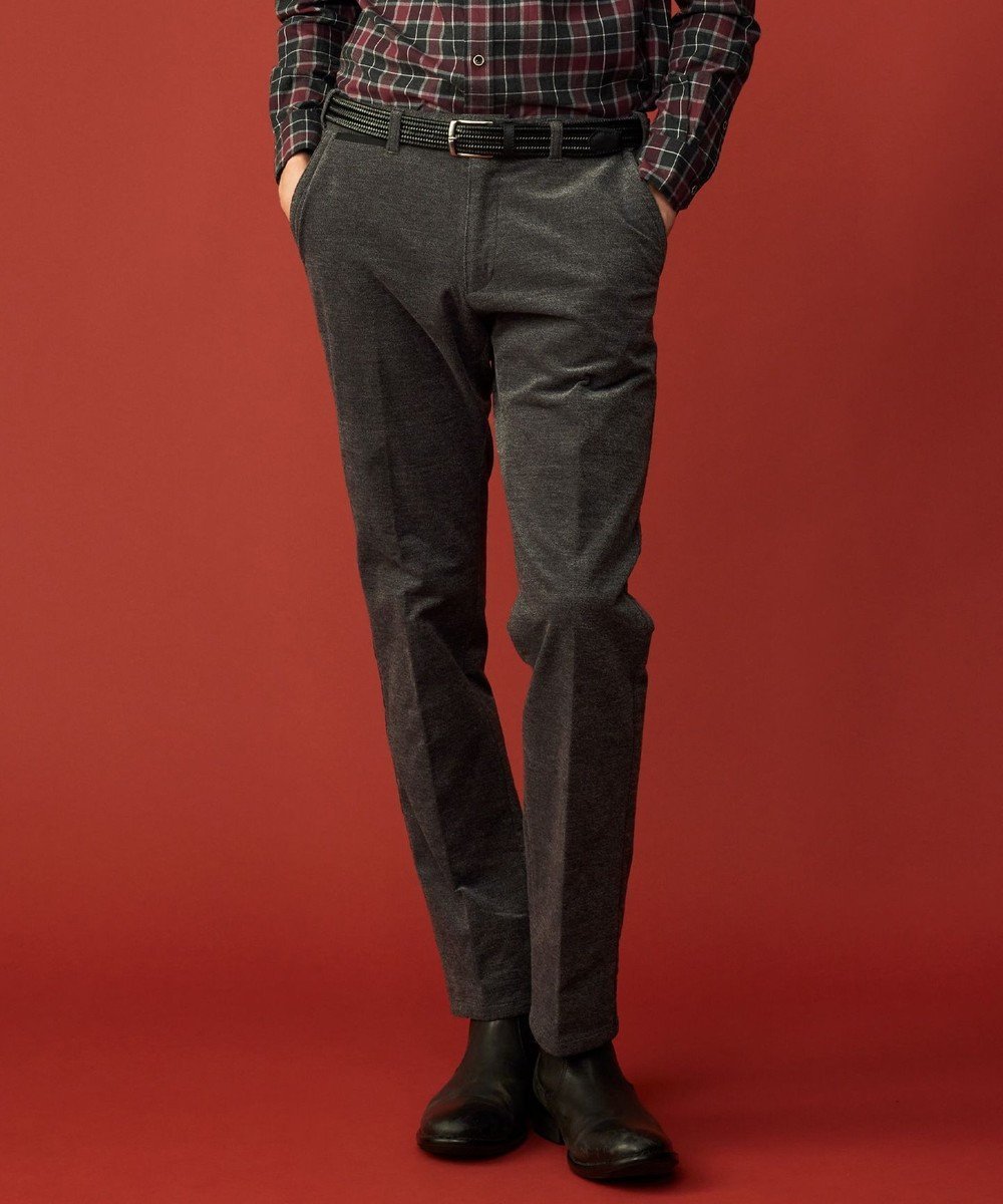 【ジョセフ アブード/JOSEPH ABBOUD / MEN】の【ウエストも伸びる!/ストレッチ/暖かい/オーガニック】オーガニックカルゼストレッチ パンツ インテリア・キッズ・メンズ・レディースファッション・服の通販 founy(ファニー) 　ファッション　Fashion　メンズファッション　Fashion for Men　ボトムス　Bottoms　ウォーム　Warm Fabric　オーガニック　Organic Cotton　ジャケット　Jacket, Outerwear　ストレッチ　Stretch, Stretchy Fabric　防寒　Cold Protection, Winter-Ready　冬　Winter / This Winter　A/W・秋冬　Autumn/Winter　グレー系|ID: prp329100004693138 ipo3291000000034177232