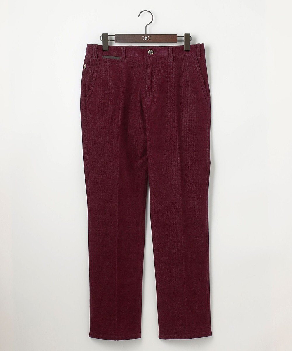 【ジョセフ アブード/JOSEPH ABBOUD / MEN】の【ウエストも伸びる!/ストレッチ/暖かい/オーガニック】オーガニックカルゼストレッチ パンツ インテリア・キッズ・メンズ・レディースファッション・服の通販 founy(ファニー) 　ファッション　Fashion　メンズファッション　Fashion for Men　ボトムス　Bottoms　ウォーム　Warm Fabric　オーガニック　Organic Cotton　ジャケット　Jacket, Outerwear　ストレッチ　Stretch, Stretchy Fabric　防寒　Cold Protection, Winter-Ready　冬　Winter / This Winter　A/W・秋冬　Autumn/Winter　ワイン系|ID: prp329100004693138 ipo3291000000034177234