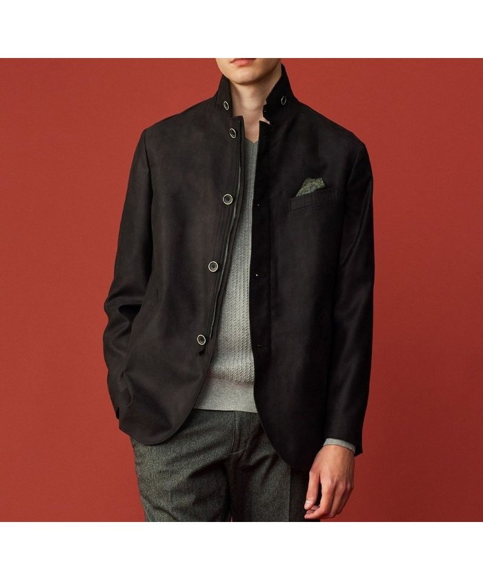 【ジョセフ アブード/JOSEPH ABBOUD / MEN】の【軽量/スウェードタッチ/撥水】ライトスウェード ジャケット インテリア・キッズ・メンズ・レディースファッション・服の通販 founy(ファニー) https://founy.com/ ファッション Fashion メンズファッション Fashion for Men アウター Men's Coats Outerwear ブルゾンジャケット / カジュアルアウター Bomber Jackets & Blousons ウォーター Water クラシック Classic, Timeless Style 軽量 Lightweight, Ultra Light ジャケット Jacket, Outerwear 定番 Standard, Basic Item ブルゾン Blouson, Bomber Jacket プリント Print, Printed Pattern プリーツ Pleats, Pleated ベロア Velour, Soft Velvet ポケット Pocket, Pocket Detail リアル Real, Realistic A/W・秋冬 Autumn/Winter |ID: prp329100004693141 ipo3291000000035567675