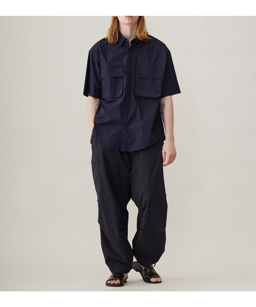 【アンフィーロ/UNFILO / MEN】のLight Move ポケットシャツ 24年春夏商品 インテリア・キッズ・メンズ・レディースファッション・服の通販 founy(ファニー) 　ファッション　Fashion　メンズファッション　Fashion for Men　トップス・カットソー　Cut & Sew Tops　メンズシャツ　Shirts　春　Spring　抗菌　Antibacterial, Bacteria-Resistant　軽量　Lightweight, Ultra Light　ストレッチ　Stretch, Stretchy Fabric　ポケット　Pocket, Pocket Detail　羽織　Haori, Light Jacket　モダン　Modern, Contemporary　S/S・春夏　SS, Spring/Summer, Warm Season　夏　Summer　ネイビー|ID: prp329100004693143 ipo3291000000034243243