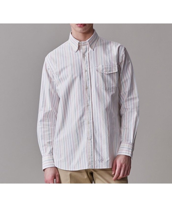 【ジェイ プレス/J.PRESS / MEN】のコットンオックス マルチストライプ シャツ / ボタンダウン インテリア・キッズ・メンズ・レディースファッション・服の通販 founy(ファニー) https://founy.com/ ファッション Fashion メンズファッション Fashion for Men トップス・カットソー Cut & Sew Tops メンズシャツ Shirts インナー Innerwear ストライプ Stripe, Striped Pattern ストレッチ Stretch, Stretchy Fabric ダウン Down, Puffer ドレス Dress, One-Piece バランス Balance, Style Balance フィット Fit, Slim Fit ベーシック Basic, Essential メンズ Men's, Menswear 夏 Summer 春 Spring S/S・春夏 SS, Spring/Summer, Warm Season |ID: prp329100004693154 ipo3291000000033886803