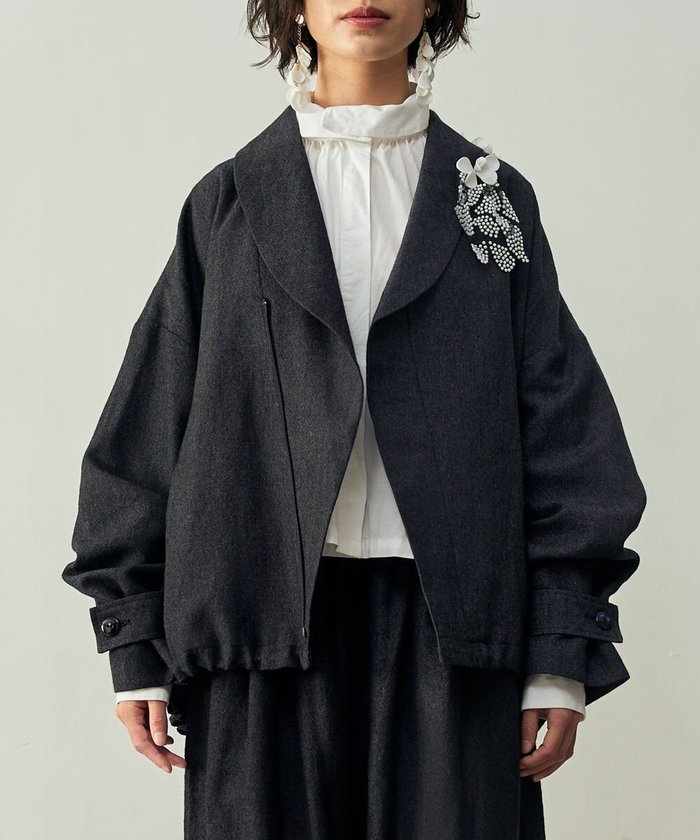 【ムーク/muuc】のリネンウールのショールカラージャケット インテリア・キッズ・メンズ・レディースファッション・服の通販 founy(ファニー) https://founy.com/ ファッション Fashion レディースファッション Fashion for Women アウター Coat / Outerwear Collection レディースジャケット・軽アウター Jackets ブルゾンジャケット・スポーティアウター Blouson Jackets ショール Shawl, Wrap シンプル Simple, Minimal ジャケット Jacket, Outerwear ストレート Straight, Straight Cut セットアップ Set-Up, Coordinated Outfit フレア Flare, Flared ブルゾン Blouson, Bomber Jacket リネン Linen, Linen Fabric A/W・秋冬 Autumn/Winter おすすめ Recommended / Our Picks 日本製 Made In Japan エレガント 上品 Elegant |ID: prp329100004693157 ipo3291000000033886812