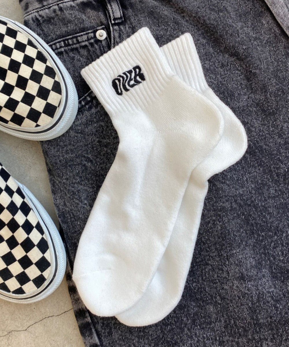 【ウィゴー/WEGO / MEN】の刺繍パイルソックス(U) インテリア・キッズ・メンズ・レディースファッション・服の通販 founy(ファニー) 　ファッション　Fashion　メンズファッション　Fashion for Men　シューズ・靴　Shoes　新作・新入荷　New Arrivals / New In　シンプル　Simple, Minimal　スマホ　Smartphone, Mobile Device　ソックス　Socks, Hosiery　パターン　Pattern, Design Print　柄3|ID: prp329100004693158 ipo3291000000034029264
