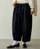 【ムーク/muuc】のリネンウールの裾タックワイドパンツ ブラック|ID: prp329100004693162 ipo3291000000034411358