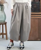 【ムーク/muuc】のリネンウールの裾タックワイドパンツ グレー|ID: prp329100004693162 ipo3291000000034411361