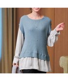 【ティアクラッセ/Tiaclasse】の【洗える】ベストドッキングトップス 人気、トレンドファッション・服の通販 founy(ファニー) ファッション Fashion レディースファッション Fashion for Women アウター Coat / Outerwear Collection トップス・カットソー Cut & Sew Tops ニット Knit Tops & Sweaters ベスト&ジレ / 重ね着スタイル Vests & Gilets アクセサリー Fashion Accessories ウォッシャブル Machine Washable 春 Spring 洗える Machine Washable カーディガン Cardigan, Knitwear ギャザー Gathered, Ruffled シンプル Simple, Minimal スリーブ Sleeve, Long Sleeve / Short Sleeve セーター Sweater, Knitwear チュニック Tunic, Long Top ドッキング Docking, Mixed Material ベスト Vest, Waistcoat ラウンド Round, Round Neck A/W・秋冬 Autumn/Winter 再入荷 Restock / Back in Stock 夏 Summer エレガント 上品 Elegant 新作・新入荷 New Arrivals / New In thumbnail ブルー×グレー|ID: prp329100004693170 ipo3291000000033886873