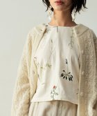 【ムーク/muuc】のボタニカル刺繍ベスト オフホワイト|ID: prp329100004693172 ipo3291000000034212416