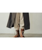 【ムーク/muuc】のリネンウールのショールカラーコート ブラウン|ID: prp329100004693173 ipo3291000000033886886