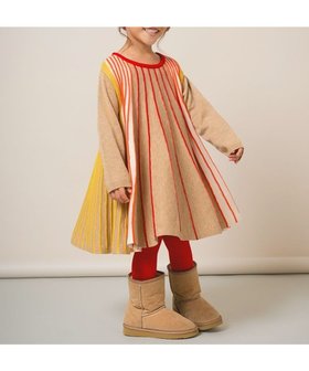 【アミアミ/AmiAmi / KIDS】のマルチカラーストライプワンピース145cm 人気、トレンドファッション・服の通販 founy(ファニー) ファッション Fashion キッズファッション Fashion for Kids ワンピース Dresses おすすめ Recommended / Our Picks カラフル Colorful Design ストライプ Stripe, Striped Pattern ロング Long, Long-Length 夏 Summer S/S・春夏 SS, Spring/Summer, Warm Season 洗える Machine Washable A/W・秋冬 Autumn/Winter |ID:prp329100004694328