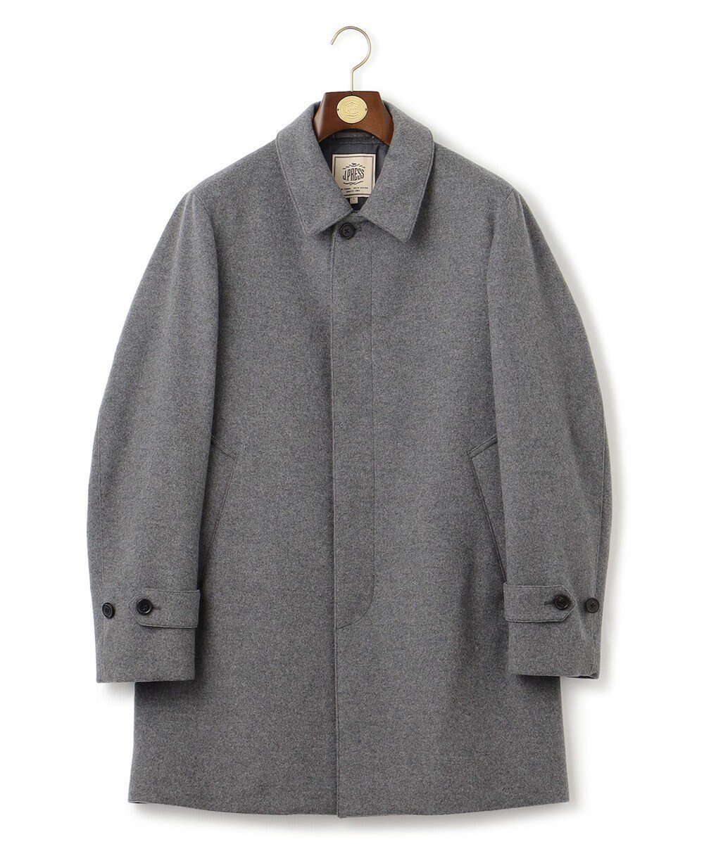 【ジェイ プレス/J.PRESS / MEN】の【定番】ウールカシミヤビーバーステンカラーコート インテリア・キッズ・メンズ・レディースファッション・服の通販 founy(ファニー) 　ファッション　Fashion　メンズファッション　Fashion for Men　アウター　Men's Coats Outerwear　ショート　Short, Short Length　ジャケット　Jacket, Outerwear　スタンド　Stand Collar, Upright Stand　定番　Standard, Basic Item　フラップ　Flap, Flap Pocket　ミックス　Mix, Mixed Style　ラグジュアリー　Luxury, Elegant　A/W・秋冬　Autumn/Winter　エレガント 上品　Elegant　ライトグレー系|ID: prp329100004694336 ipo3291000000033896488