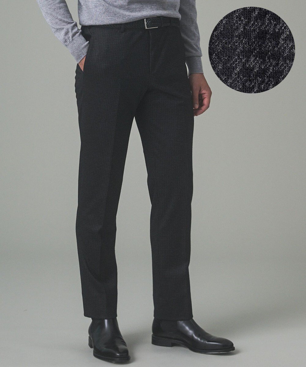 【五大陸/gotairiku / MEN】のセットアップ対応【2WAYストレッチ/シワになりにくい】T/W ジャージーパンツ_千鳥柄 人気、トレンドファッション・服の通販 founy(ファニー) 　ファッション　Fashion　メンズファッション　Fashion for Men　ボトムス　Bottoms　ストレッチ　Stretch, Stretchy Fabric　セットアップ　Set-Up, Coordinated Outfit　テーパード　Tapered, Tapered Pants　フィット　Fit, Slim Fit　レギュラー　Regular, Standard Fit　A/W・秋冬　Autumn/Winter　 other-1|ID: prp329100004694340 ipo3291000000033896503