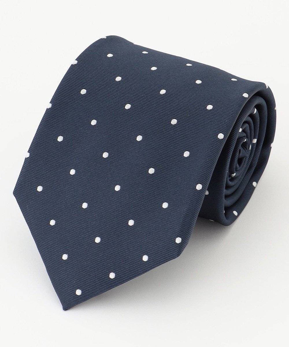 【カシヤマ/KASHIYAMA / MEN】のKASHIYAMAオリジナル【JAPAN MADE】ドットネクタイ インテリア・キッズ・メンズ・レディースファッション・服の通販 founy(ファニー) 　ファッション　Fashion　メンズファッション　Fashion for Men　イタリア　Italy　シルク　Silk, 100% Silk　スーツ　Suit, Formalwear　ドット　Polka Dot, Dot Pattern　ネイビー|ID: prp329100004694349 ipo3291000000034584612