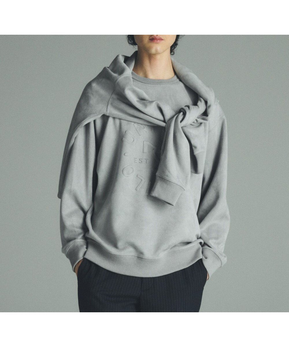 【アンフィーロ/UNFILO / MEN】の【男女兼用】クリーンスエード エンボスロゴ クルー インテリア・キッズ・メンズ・レディースファッション・服の通販 founy(ファニー) ファッション Fashion レディースファッション Fashion for Women トップス・カットソー Cut & Sew Tops シャツ・ブラウス・オフィスカジュアル Elegant Blouses & Button-Ups ロングTシャツ・Tシャツ Longline T-Shirts & Tees カットソー・ベーシックTシャツ Cut-and-Sewn Tops / Stretch Tees & Basics おすすめ Recommended / Our Picks ウォッシャブル Machine Washable カットソー Cut and Sewn Top スウェット / スエット Sweatshirt, Sweatwear デニム Denim, Jeans Material ヴィンテージ Vintage Style A/W・秋冬 Autumn/Winter チャコール|ID: prp329100004694352 ipo3291000000034797221